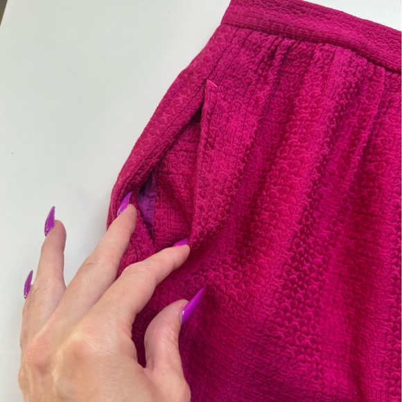 Sandro Hot Pink Mini Pencil Skirt w/Pockets - Picture 3 of 7
